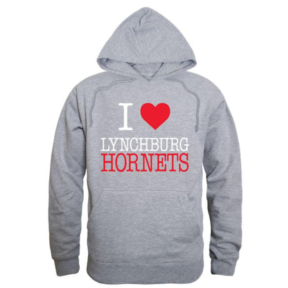 I Love Lynchburg College Hornets Hoodie Sweatshirt-Campus-Wardrobe
