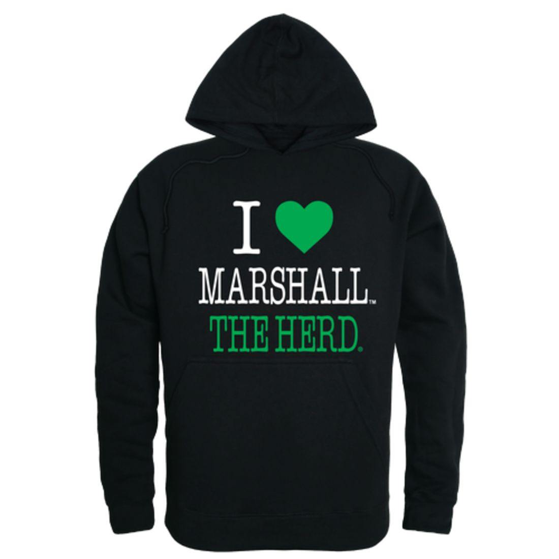 I Love Marshall University Thundering Herd Hoodie Sweatshirt-Campus-Wardrobe