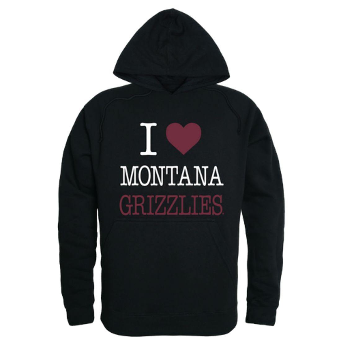 I Love UM University of Montana Grizzlies Hoodie Sweatshirt-Campus-Wardrobe