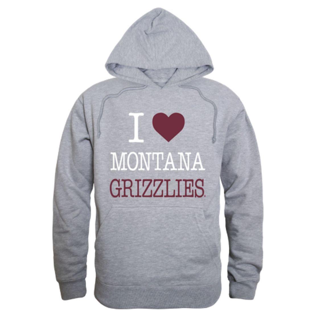 I Love UM University of Montana Grizzlies Hoodie Sweatshirt-Campus-Wardrobe