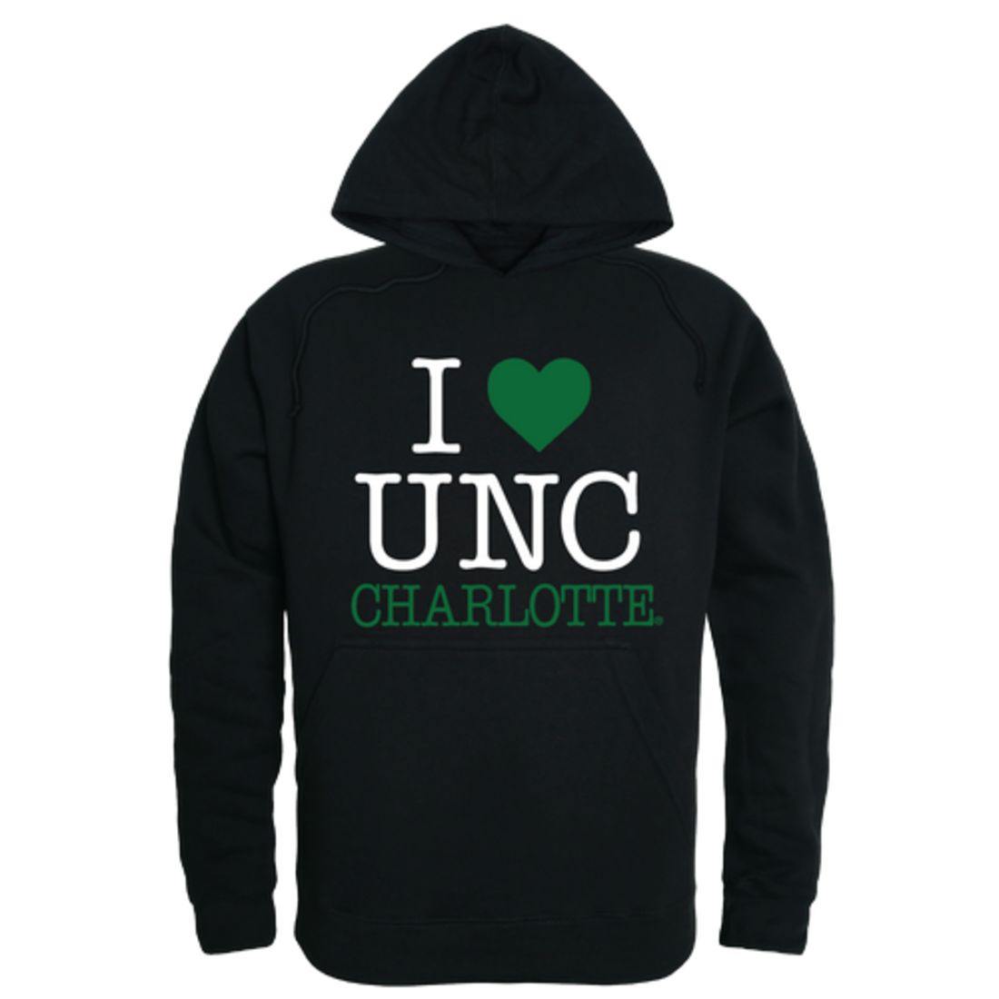 I Love UNC University of North Carolina at Charlotte 49ers Hoodie Sweatshirt-Campus-Wardrobe