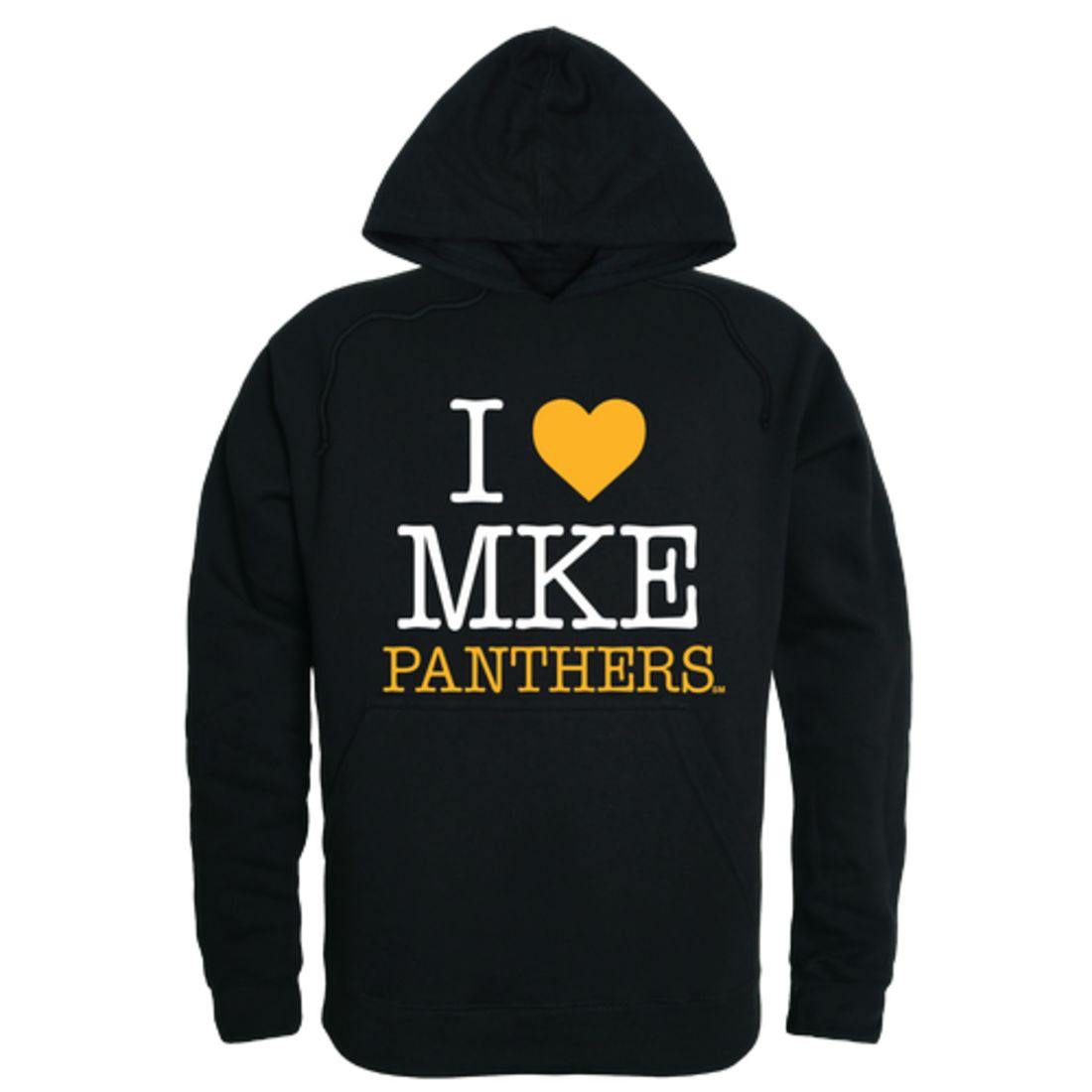 I Love UW University of Wisconsin Milwaukee Panthers Hoodie Sweatshirt-Campus-Wardrobe