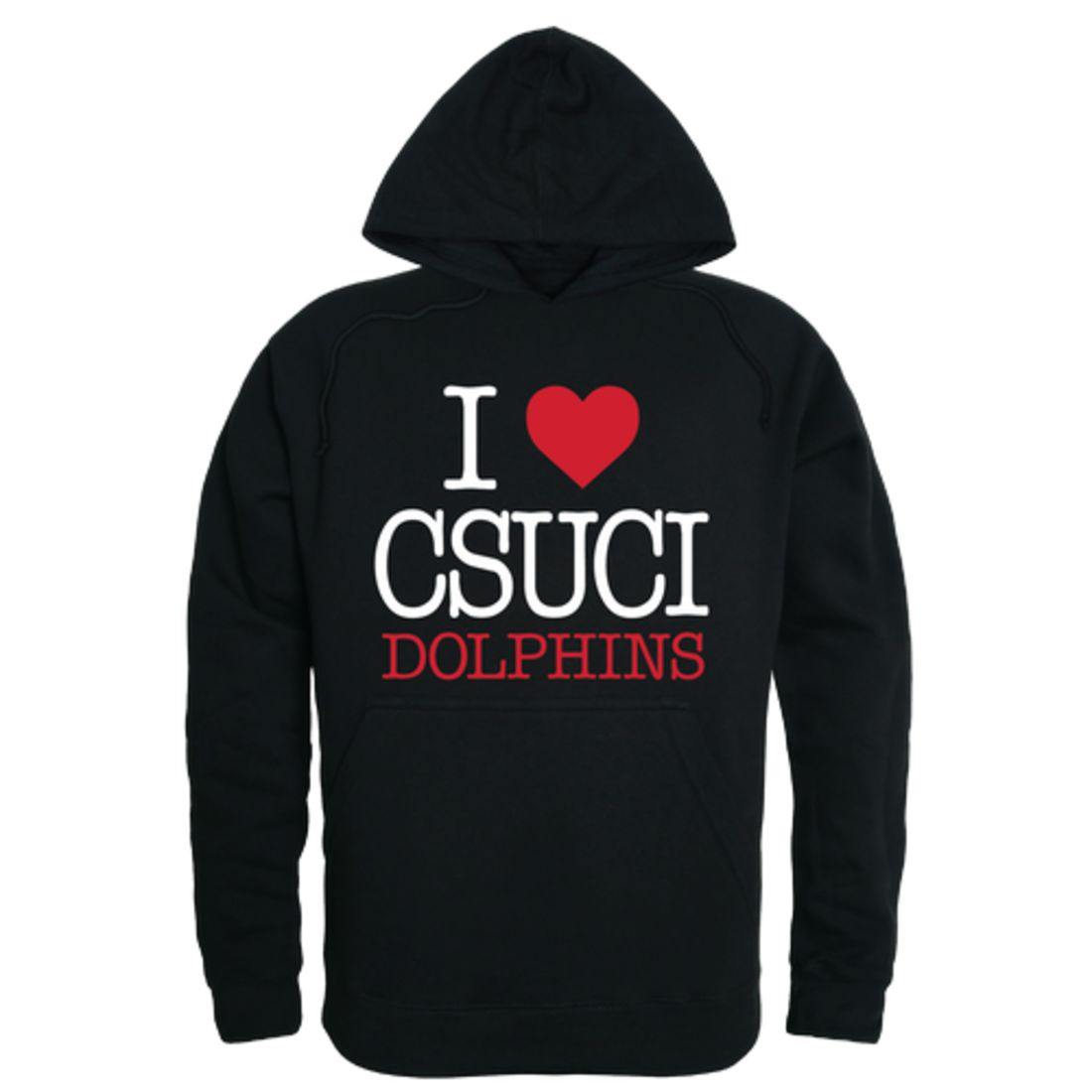 I Love CSUCI CalIfornia State University Channel Islands The Dolphins Hoodie Sweatshirt-Campus-Wardrobe