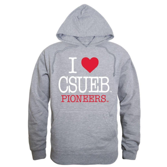 I Love California State University East Bay Pioneers Hoodie Sweatshirt-Campus-Wardrobe