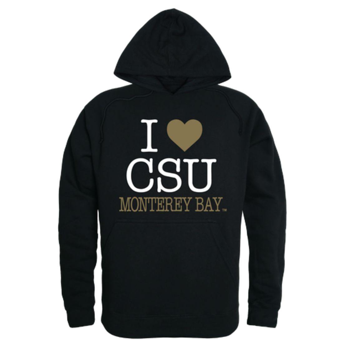 I Love CSUMB California State University Monterey Bay Otters Hoodie Sweatshirt-Campus-Wardrobe