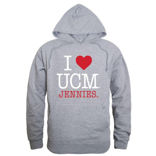 I Love UCM University of Central Missouri Mules Hoodie Sweatshirt-Campus-Wardrobe