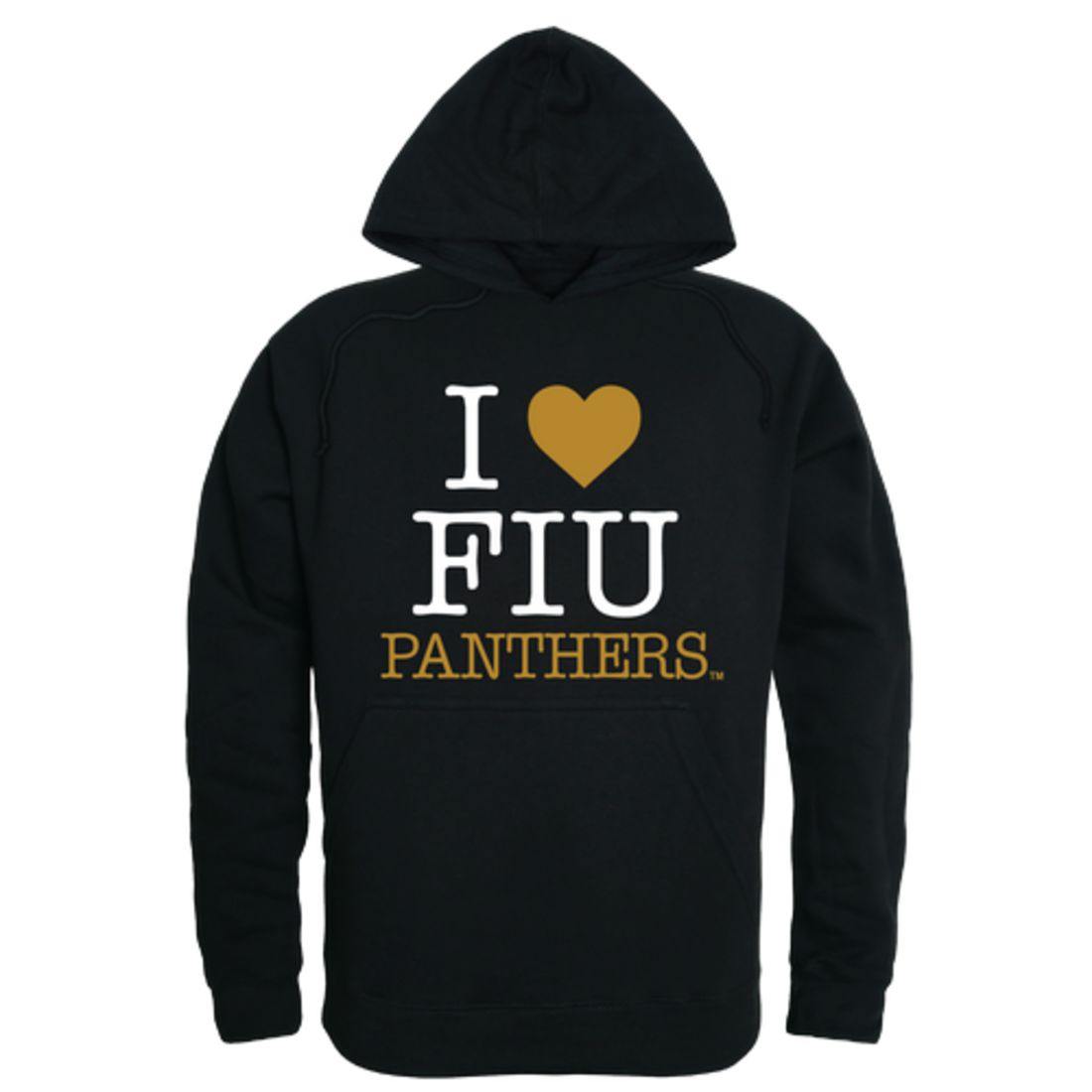 I Love FIU Florida International University Panthers Hoodie Sweatshirt-Campus-Wardrobe
