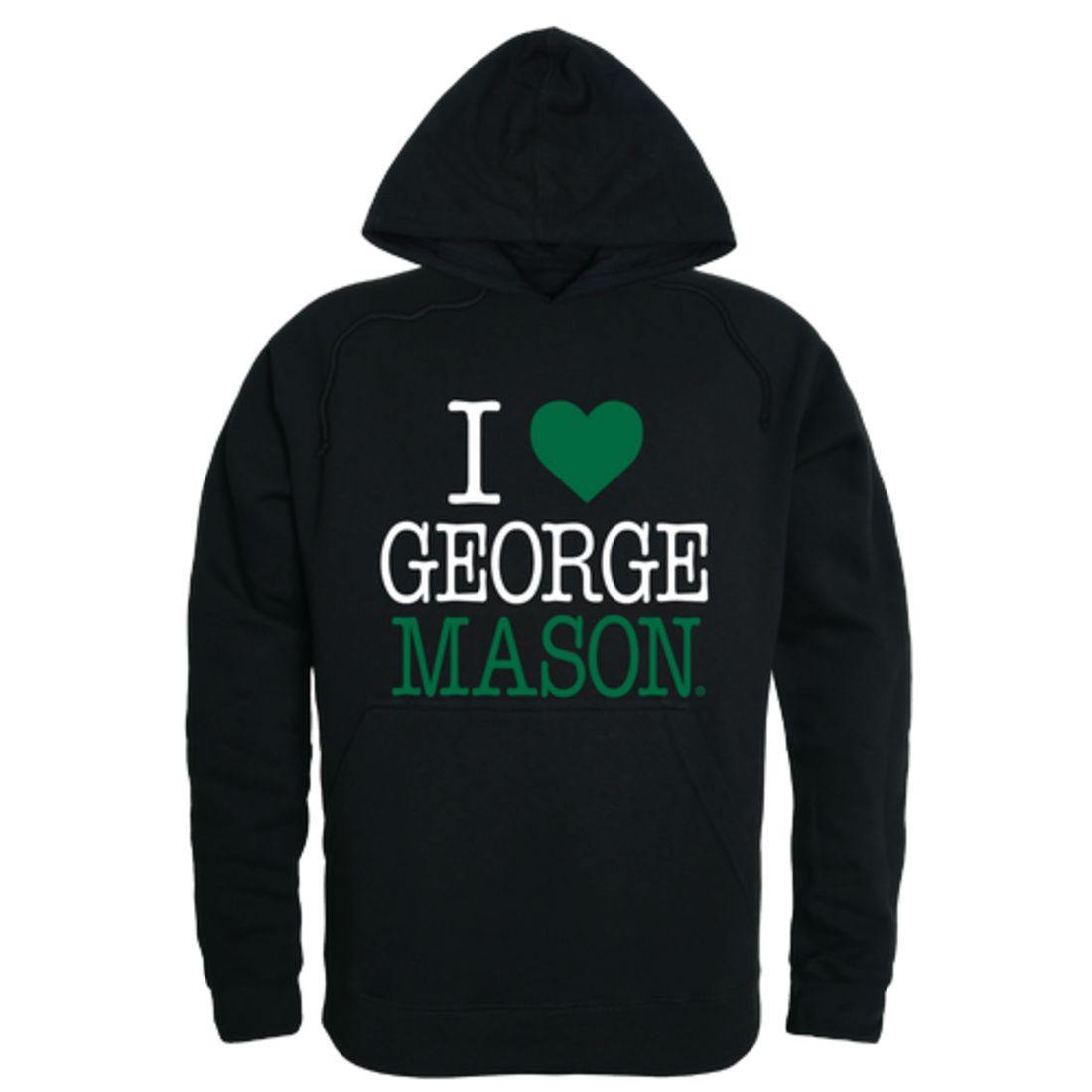 I Love GMU George Mason University Patriots Hoodie Sweatshirt-Campus-Wardrobe