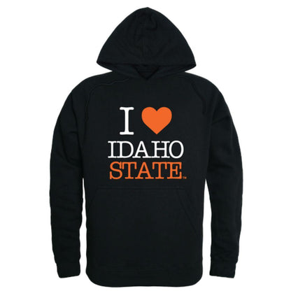 I Love ISU Idaho State University Bengals Hoodie Sweatshirt-Campus-Wardrobe