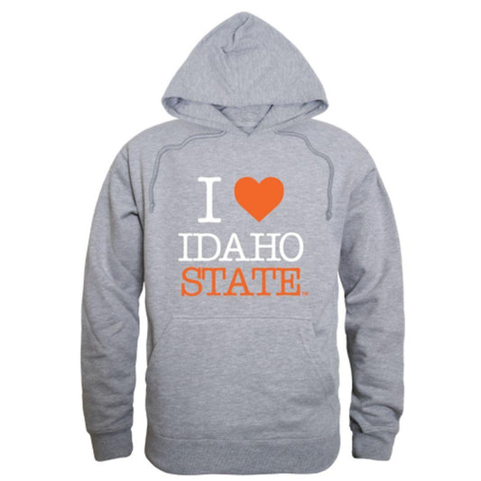 I Love ISU Idaho State University Bengals Hoodie Sweatshirt-Campus-Wardrobe