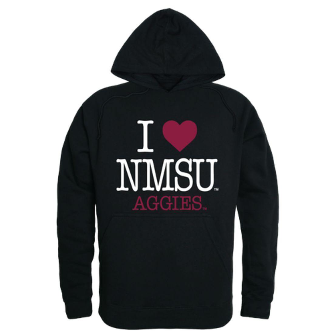 I Love NMSU New Meico State University Aggies Hoodie Sweatshirt-Campus-Wardrobe
