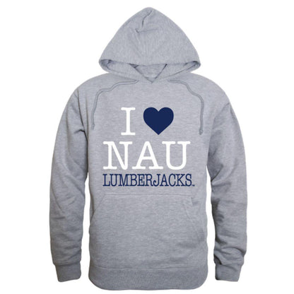 I Love NAU Northern Arizona University Lumberjacks Hoodie Sweatshirt-Campus-Wardrobe