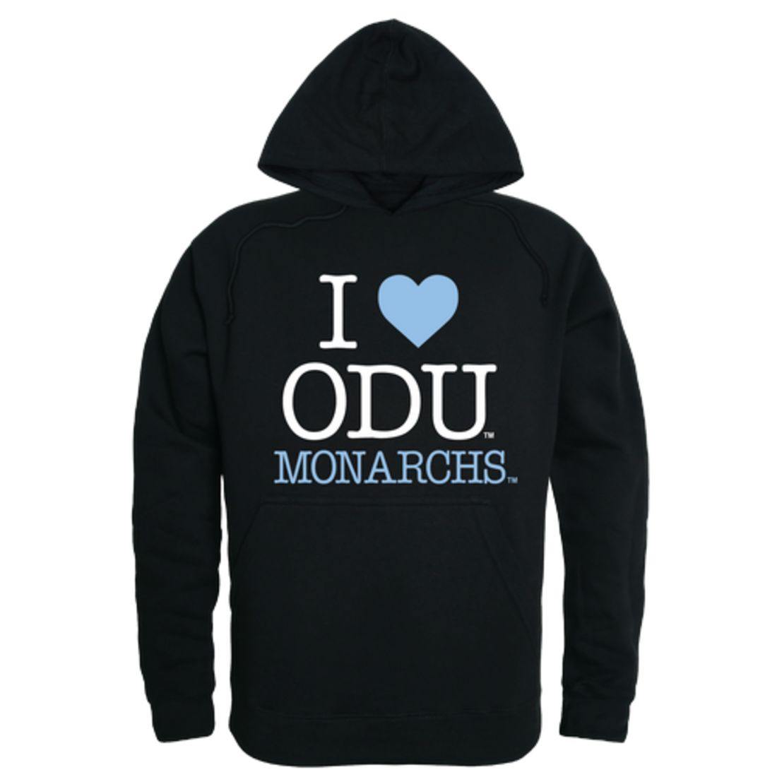 I Love ODU Old Dominion University Monarchs Hoodie Sweatshirt-Campus-Wardrobe