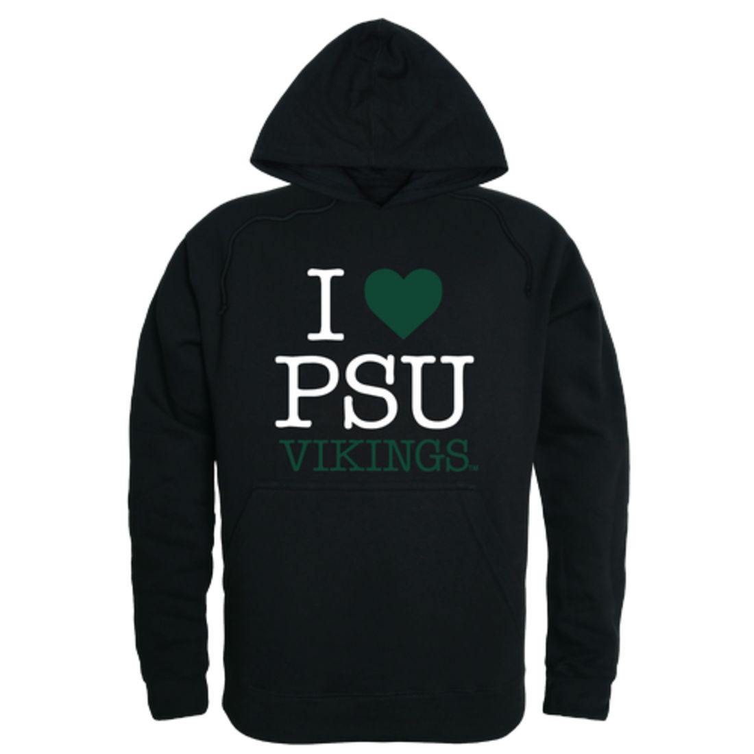 I Love PSU Portland State University Vikings Hoodie Sweatshirt-Campus-Wardrobe