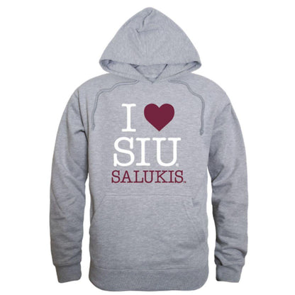 I Love SIU Southern Illinois University Salukis Hoodie Sweatshirt-Campus-Wardrobe