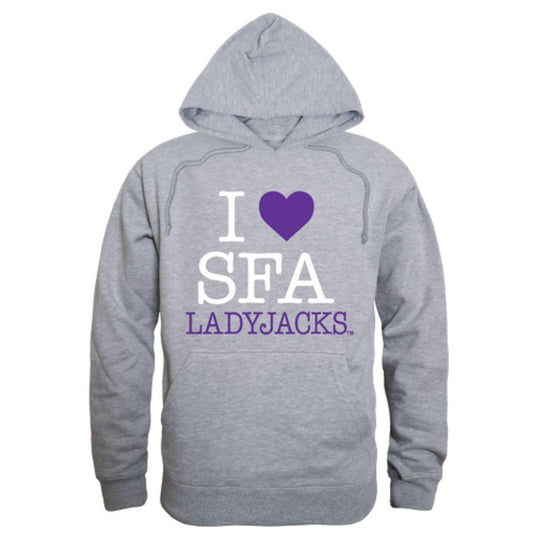 I Love Stephen F. Austin State University Lumberjacks Hoodie Sweatshirt-Campus-Wardrobe