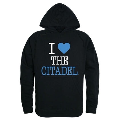 I Love The Citadel Bulldogs Hoodie Sweatshirt-Campus-Wardrobe