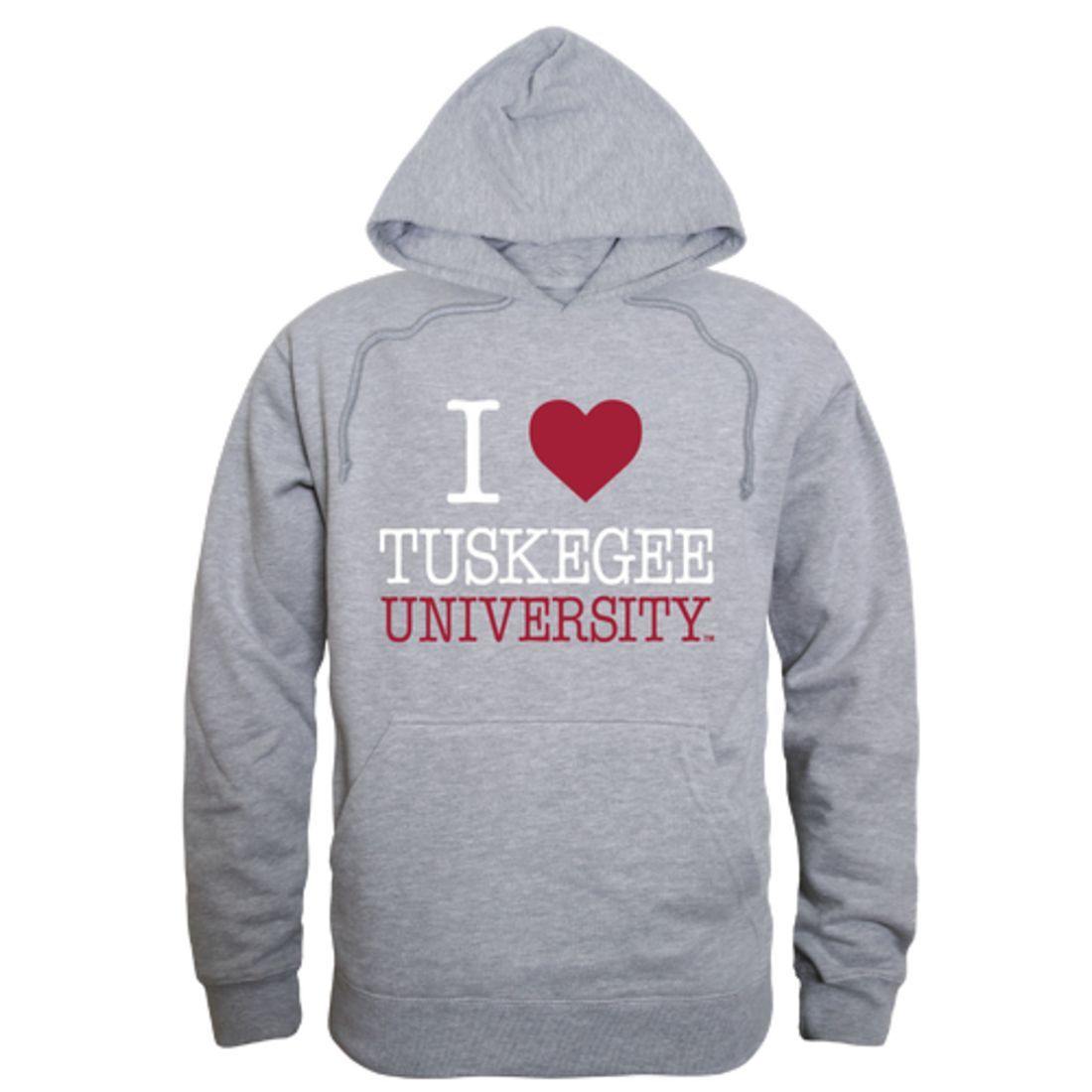 I Love Tuskegee University Golden Tigers Hoodie Sweatshirt-Campus-Wardrobe