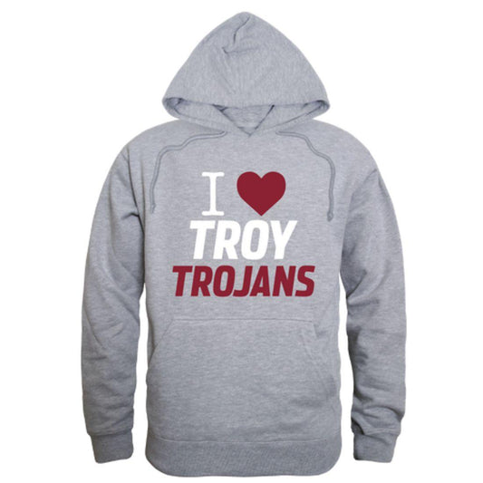 I Love Troy University Trojans Hoodie Sweatshirt-Campus-Wardrobe