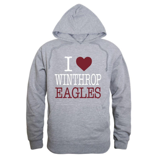 I Love Winthrop University Eagles Hoodie Sweatshirt-Campus-Wardrobe