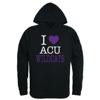 I Love ACU Abilene Christian University Wildcats Hoodie Sweatshirt-Campus-Wardrobe