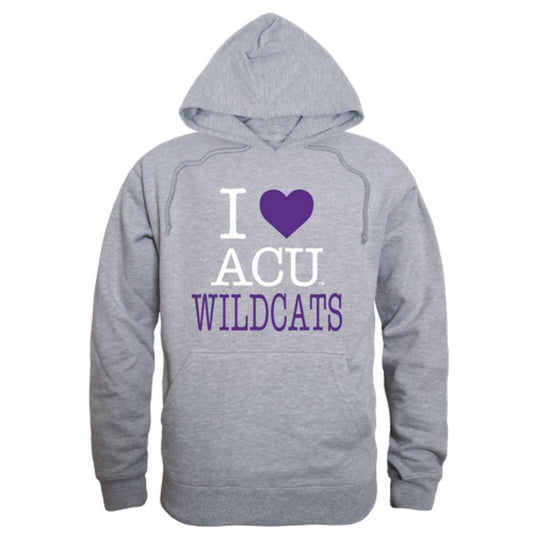 I Love ACU Abilene Christian University Wildcats Hoodie Sweatshirt-Campus-Wardrobe