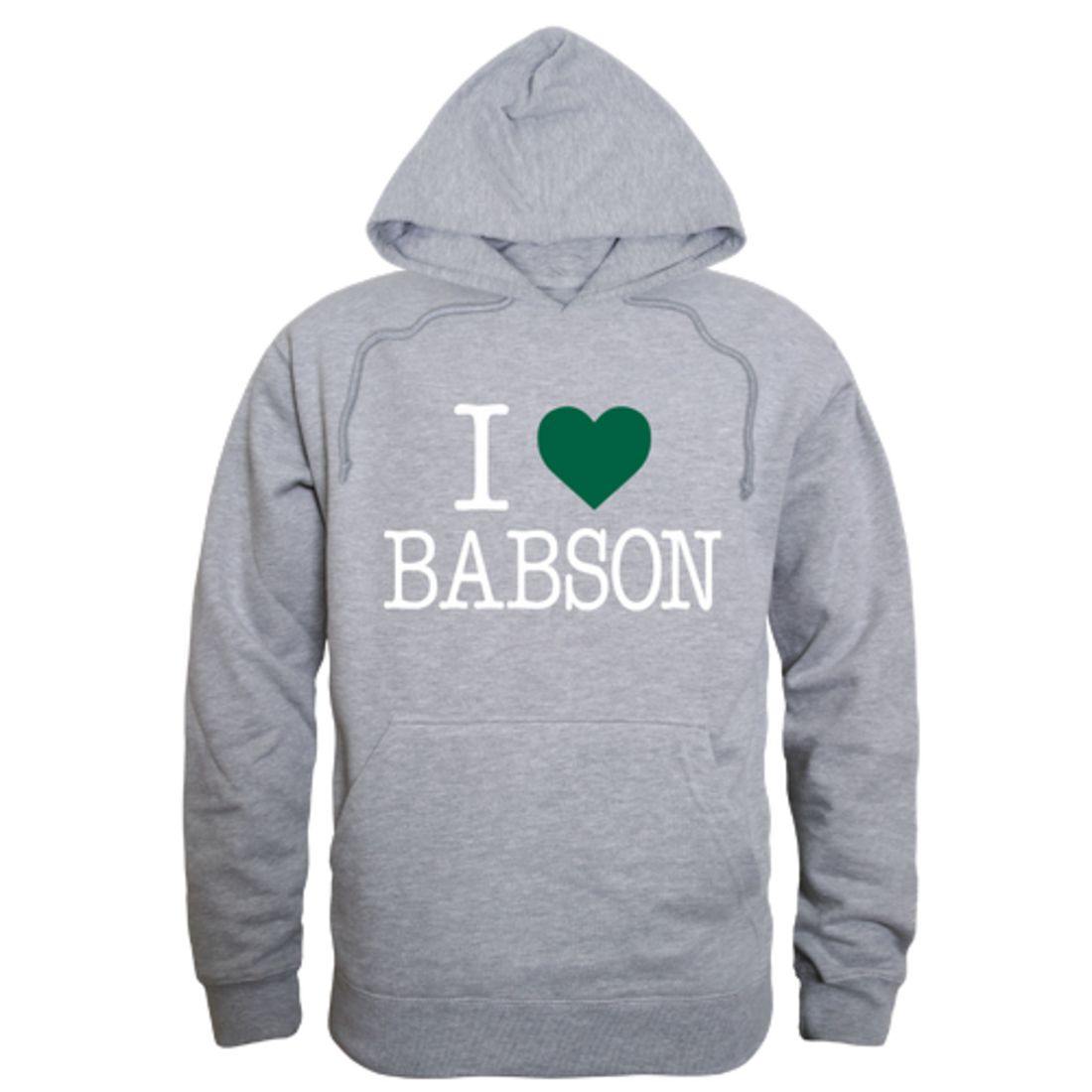 I Love Babson College Beavers Hoodie Sweatshirt-Campus-Wardrobe