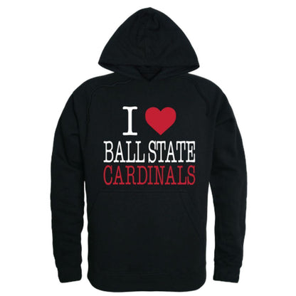 I Love BSU Ball State University Hoodie Sweatshirt-Campus-Wardrobe