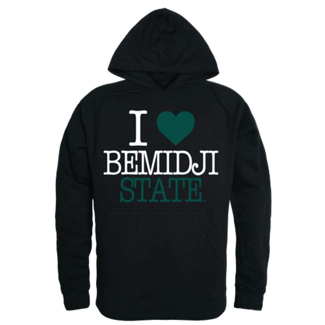 I Love BSU Bemidji State University Beavers Hoodie Sweatshirt-Campus-Wardrobe