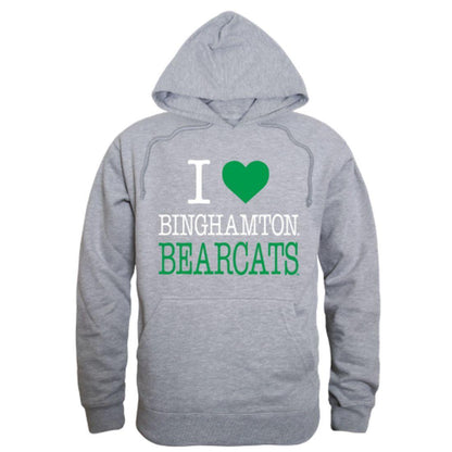 I Love SUNY Binghamton University Bearcats Hoodie Sweatshirt-Campus-Wardrobe