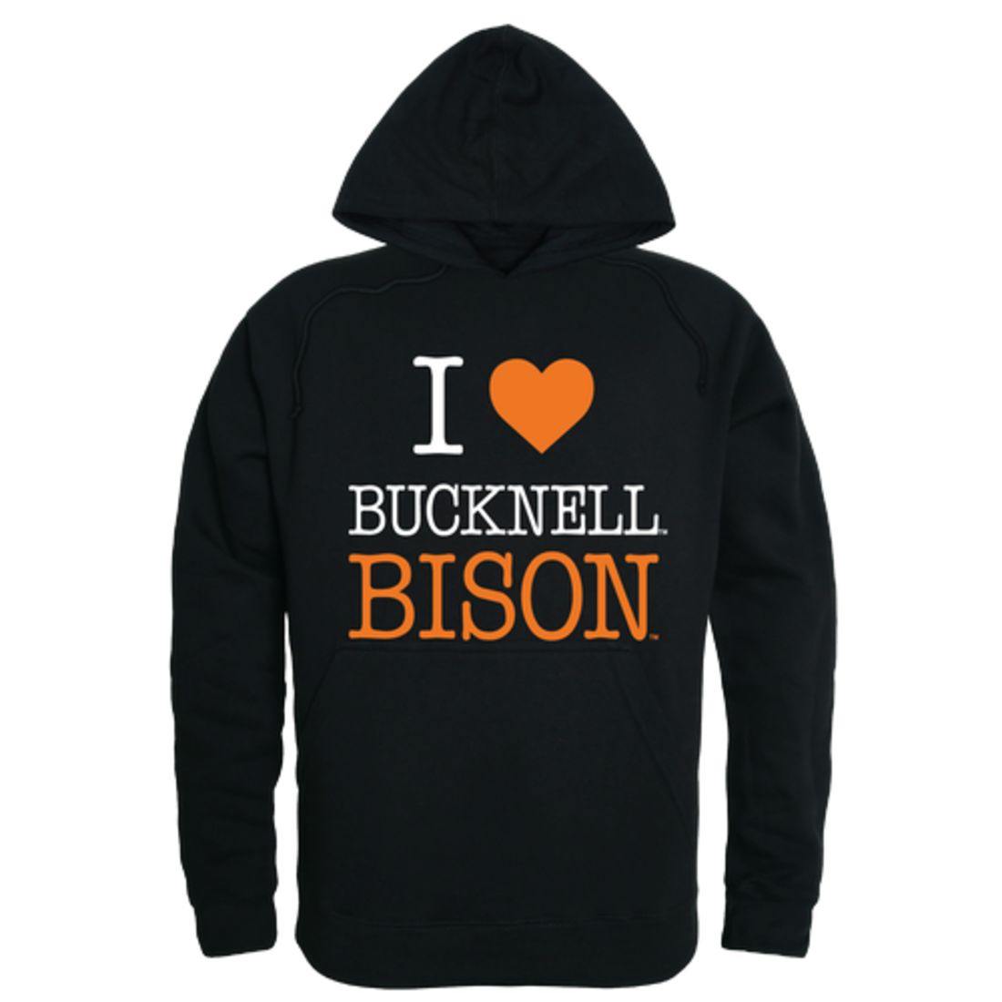 I Love Bucknell University Bison Hoodie Sweatshirt-Campus-Wardrobe