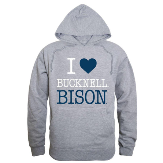 I Love Bucknell University Bison Hoodie Sweatshirt-Campus-Wardrobe
