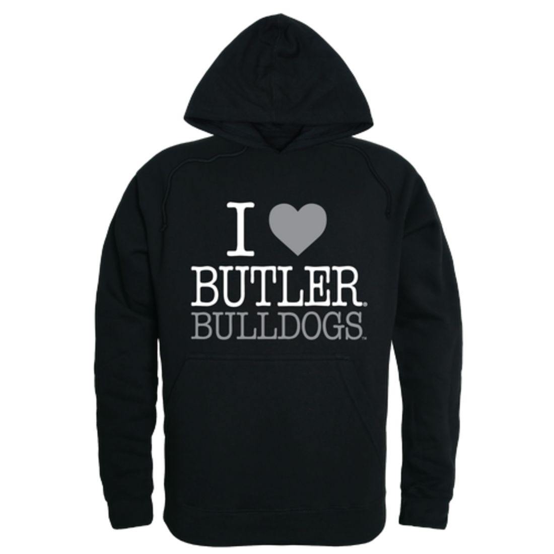 I Love Butler University Bulldog Hoodie Sweatshirt-Campus-Wardrobe