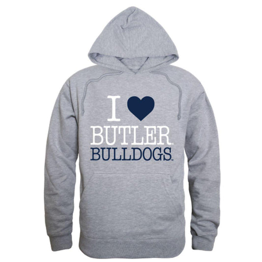 I Love Butler University Bulldog Hoodie Sweatshirt-Campus-Wardrobe