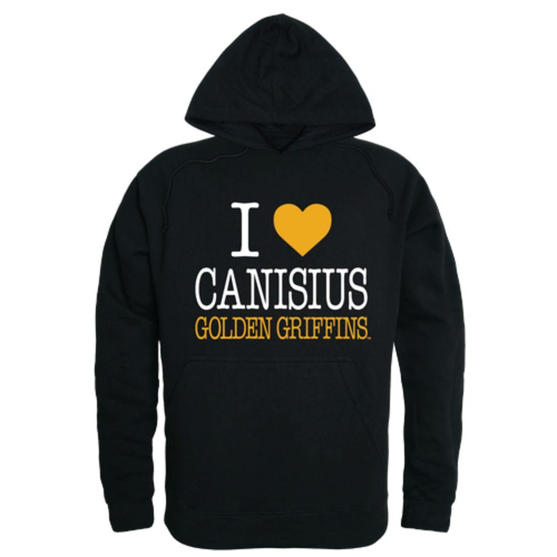I Love Canisius College Golden Griffins Hoodie Sweatshirt-Campus-Wardrobe