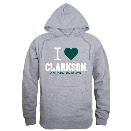 I Love Clarkson University Golden Knights Hoodie Sweatshirt-Campus-Wardrobe