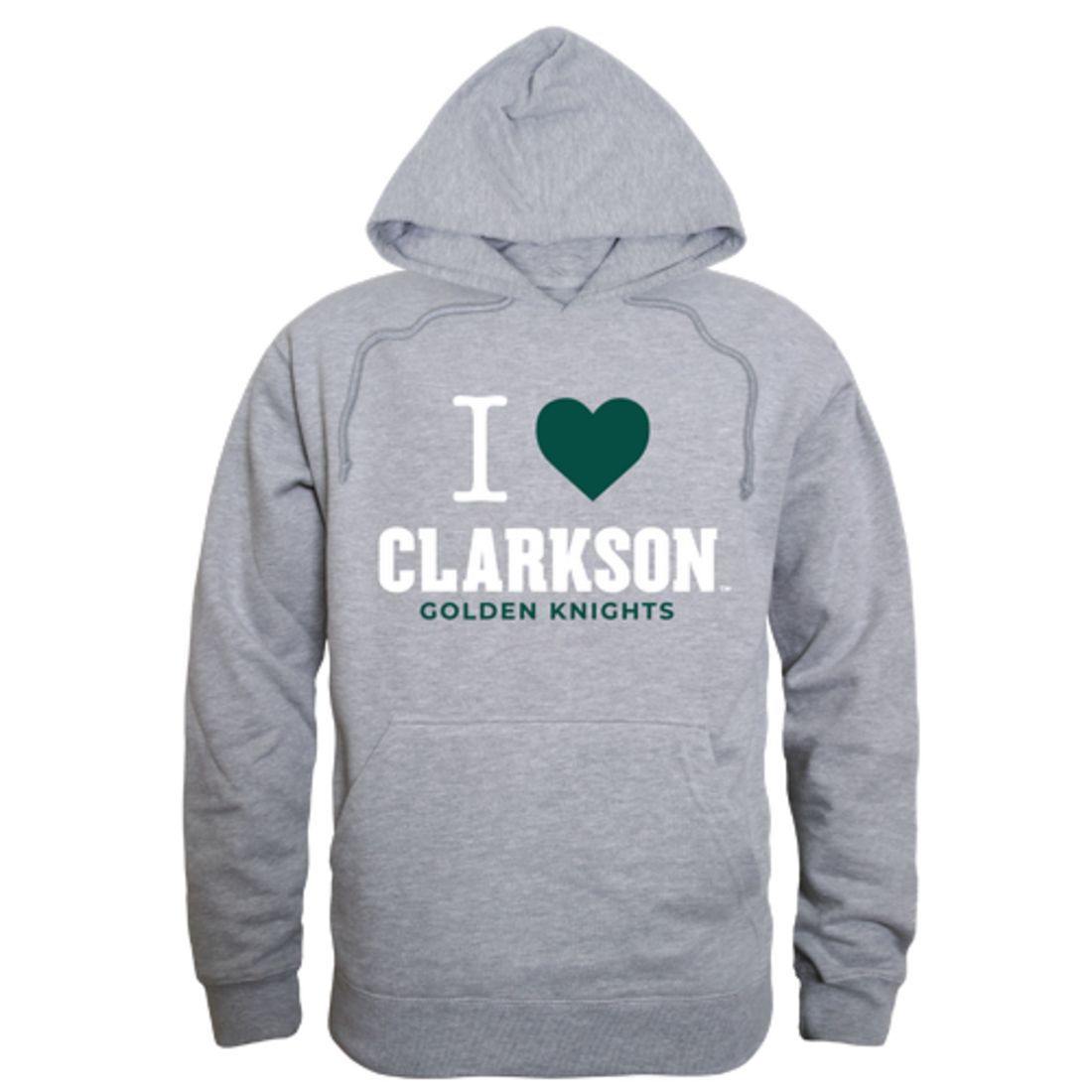 I Love Clarkson University Golden Knights Hoodie Sweatshirt-Campus-Wardrobe