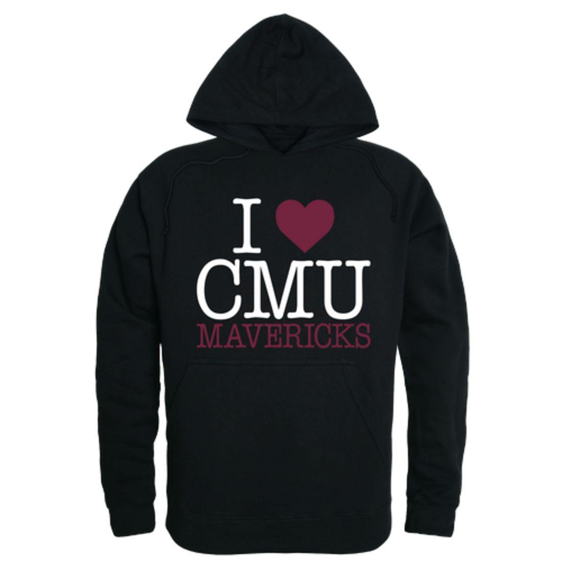 I Love CMU Colorado Mesa University Maverick Hoodie Sweatshirt-Campus-Wardrobe