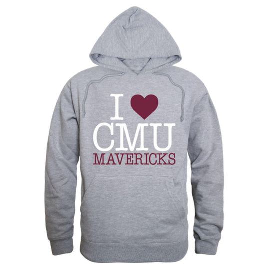 I Love CMU Colorado Mesa University Maverick Hoodie Sweatshirt-Campus-Wardrobe