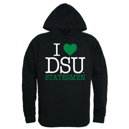 I Love DSU Delta State University Statesmen Hoodie Sweatshirt-Campus-Wardrobe