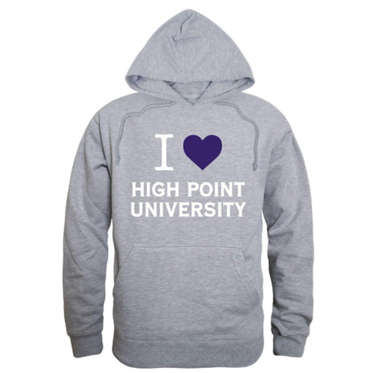 I Love HPU High Point University Panthers Hoodie Sweatshirt-Campus-Wardrobe