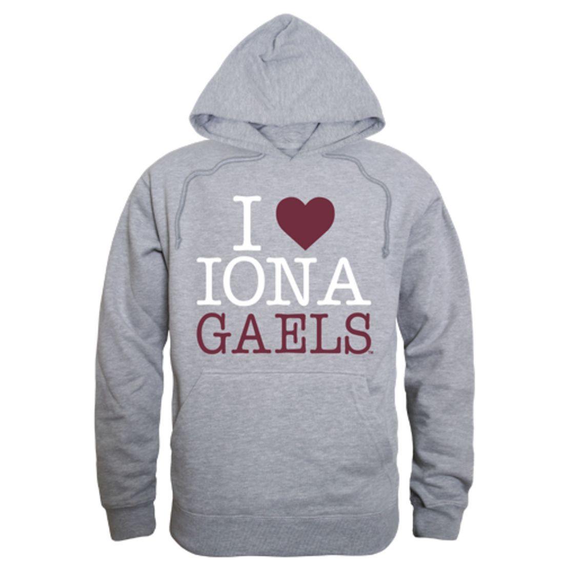 I Love Iona College Gaels Hoodie Sweatshirt-Campus-Wardrobe