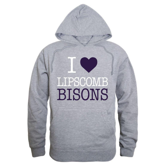 I Love Lipscomb University Bisons Hoodie Sweatshirt-Campus-Wardrobe