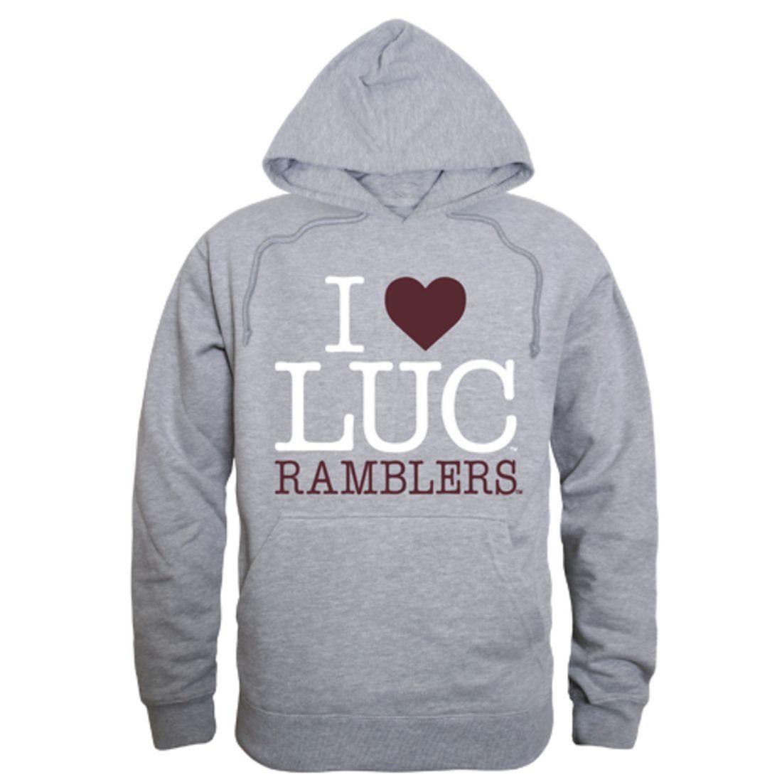 I Love LUC Loyola University Chicago Ramblers Hoodie Sweatshirt-Campus-Wardrobe