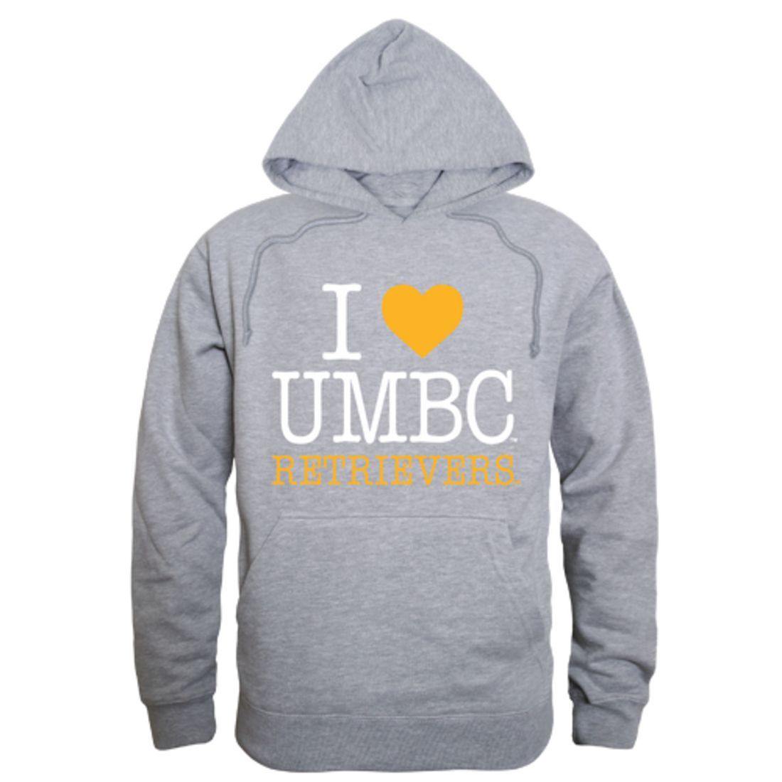 I Love UMBC University of Maryland Baltimore Retrievers Hoodie Sweatshirt-Campus-Wardrobe