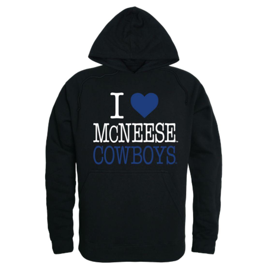 I Love McNeese State University Cowboys and Cowgirls Hoodie Sweatshirt-Campus-Wardrobe
