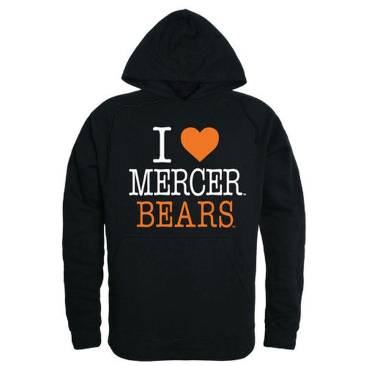 I Love Mercer University Bears Hoodie Sweatshirt-Campus-Wardrobe