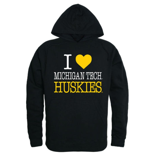 I Love Michigan Technological University Huskies Hoodie Sweatshirt-Campus-Wardrobe