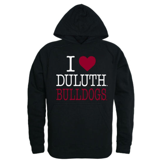 I Love UMD University of Minnesota Duluth Bulldogs Hoodie Sweatshirt-Campus-Wardrobe