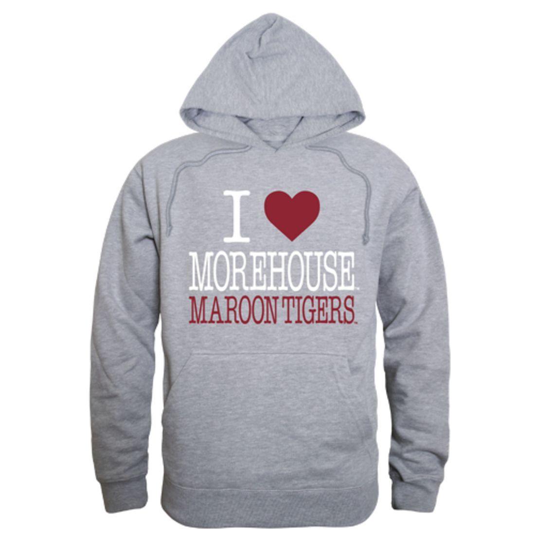 I Love Morehouse College Tigers Hoodie Sweatshirt-Campus-Wardrobe